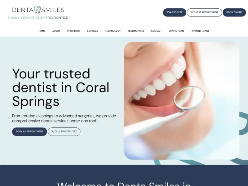 Denta Smiles website preview