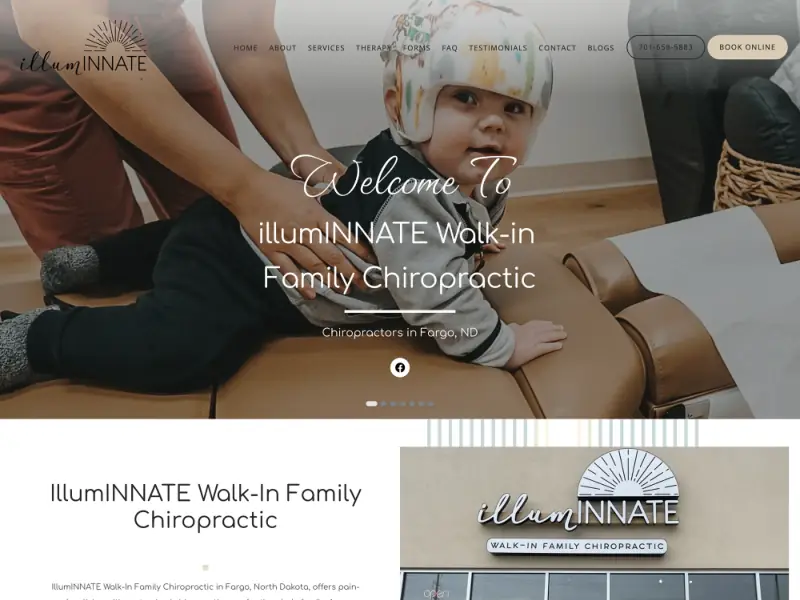 illumINNATE Chiropractic website preview