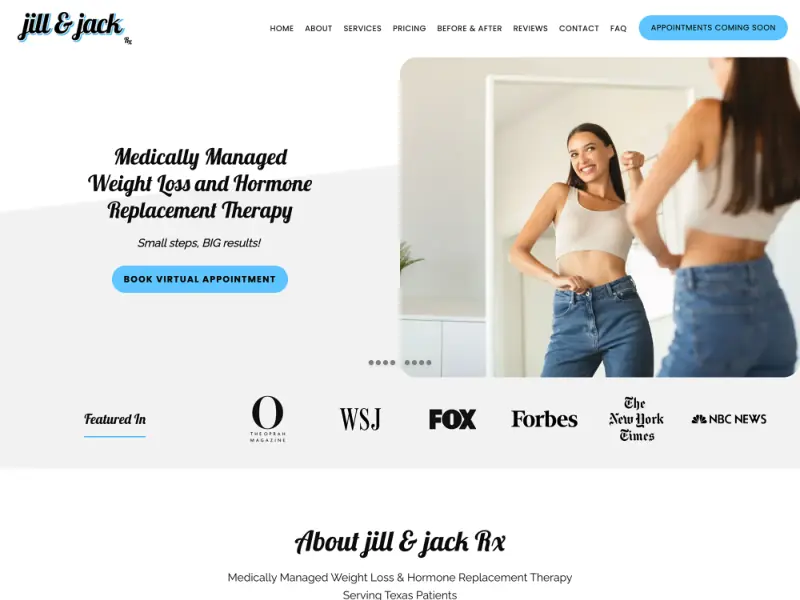 Jill & Jack Rx website preview