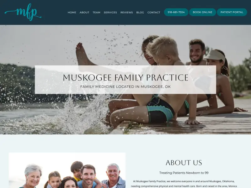 Muskogee Family Practice website preview