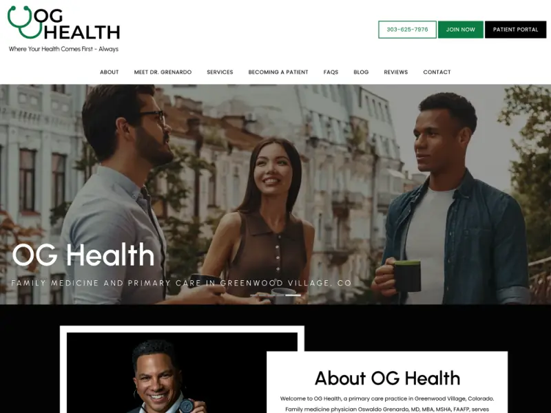 OG Health website preview