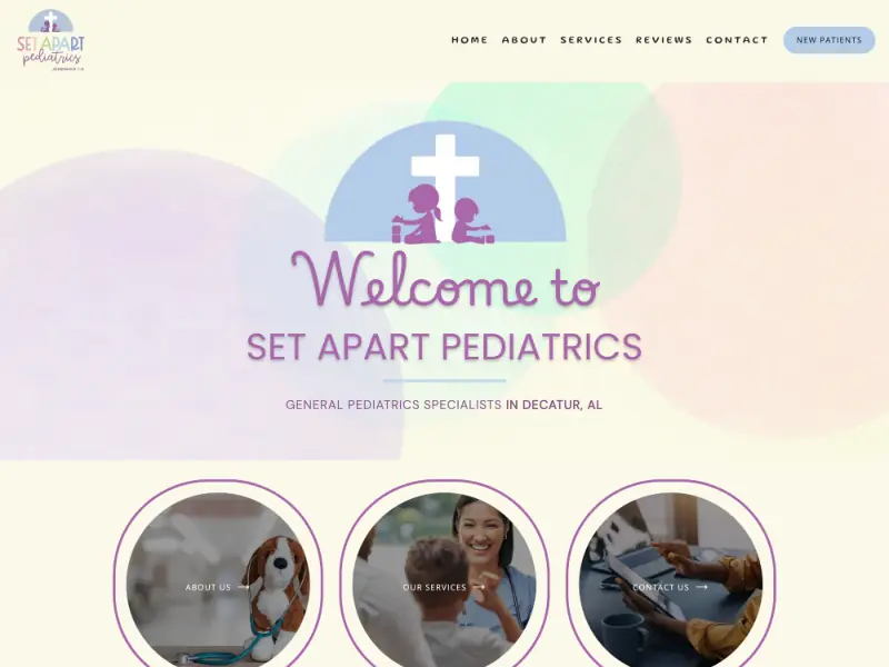 Set Apart Pediatrics website preview