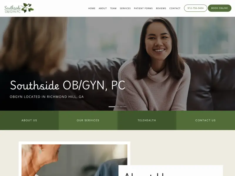Southside OB/GYN website preview